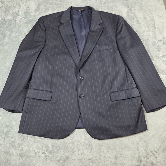 Jos A Bank Sport Coat 48S Navy Travelers Collection Portly Wool Jacket Blazer - Picture 1 of 10